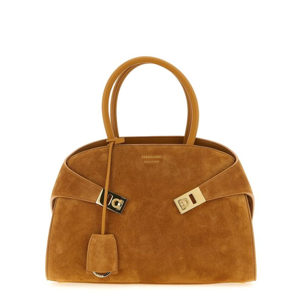 Ferragamo Beige Goatskin Women's Handbag